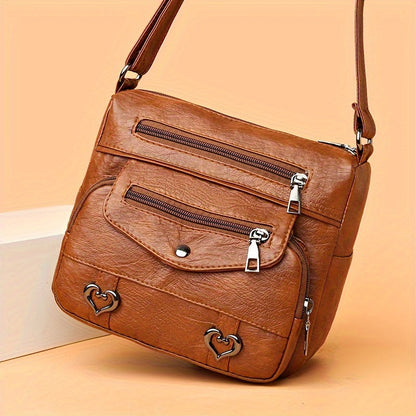 Scout - Multi-Pocket Leather Crossbody Bag