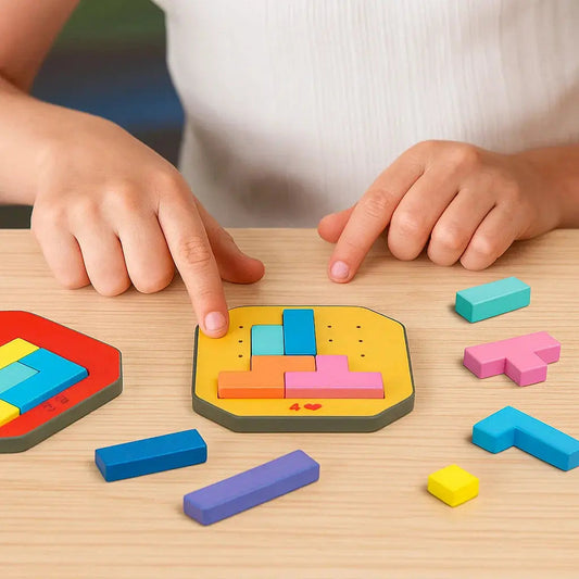 Logik-Puzzlespiel | 108 Teile mit 20 Aufgabenkarten | Denkspiel | MindStack