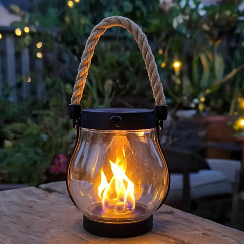 Solar-Gartenlaternen mit Flammen-Effekt -    Zorenza