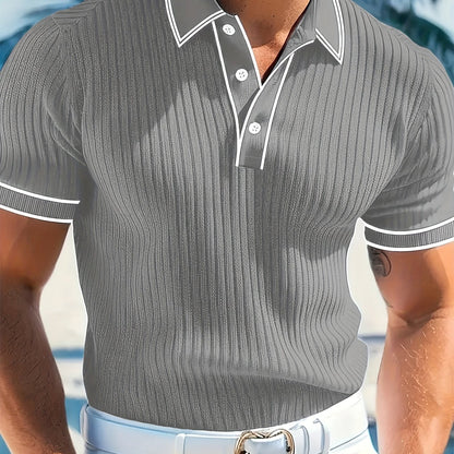 Herre polo-shirt med korte ærmer – Komfortabel og stilfuld til sommeren
