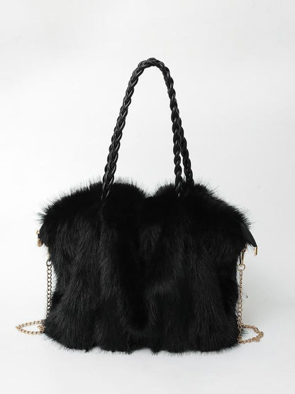 Elisa - Sac à bandoulière en velours peluche polyvalent