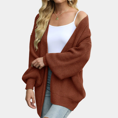 Gilet tricoté décontracté chic pour femme - Automne