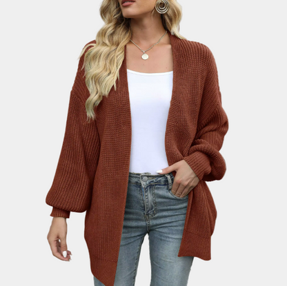 Gilet tricoté décontracté chic pour femme - Automne