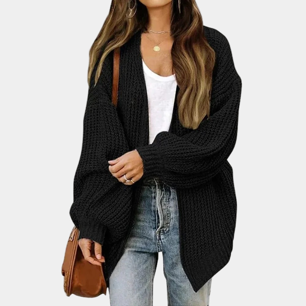 Gilet tricoté décontracté chic pour femme - Automne