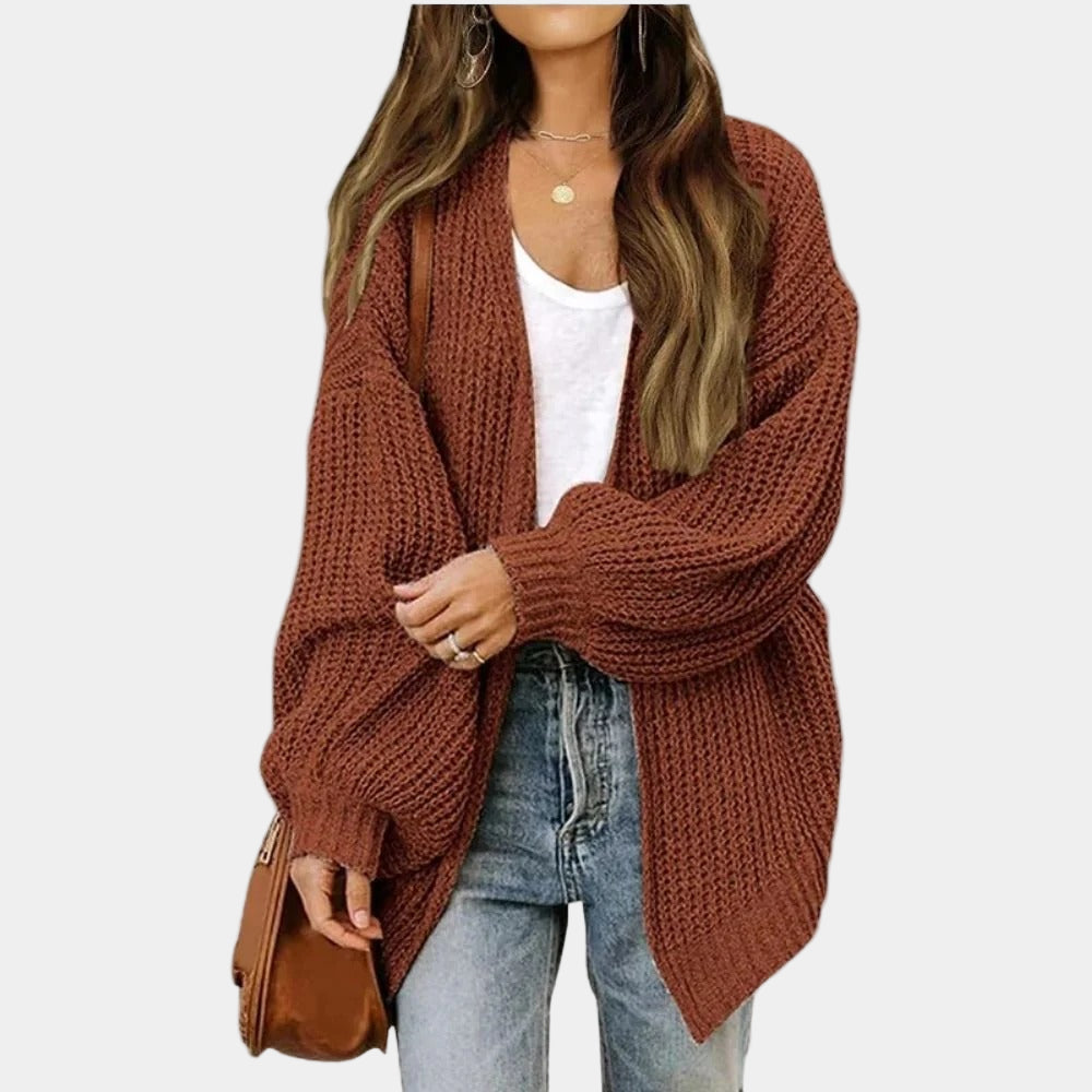 Gilet tricoté décontracté chic pour femme - Automne