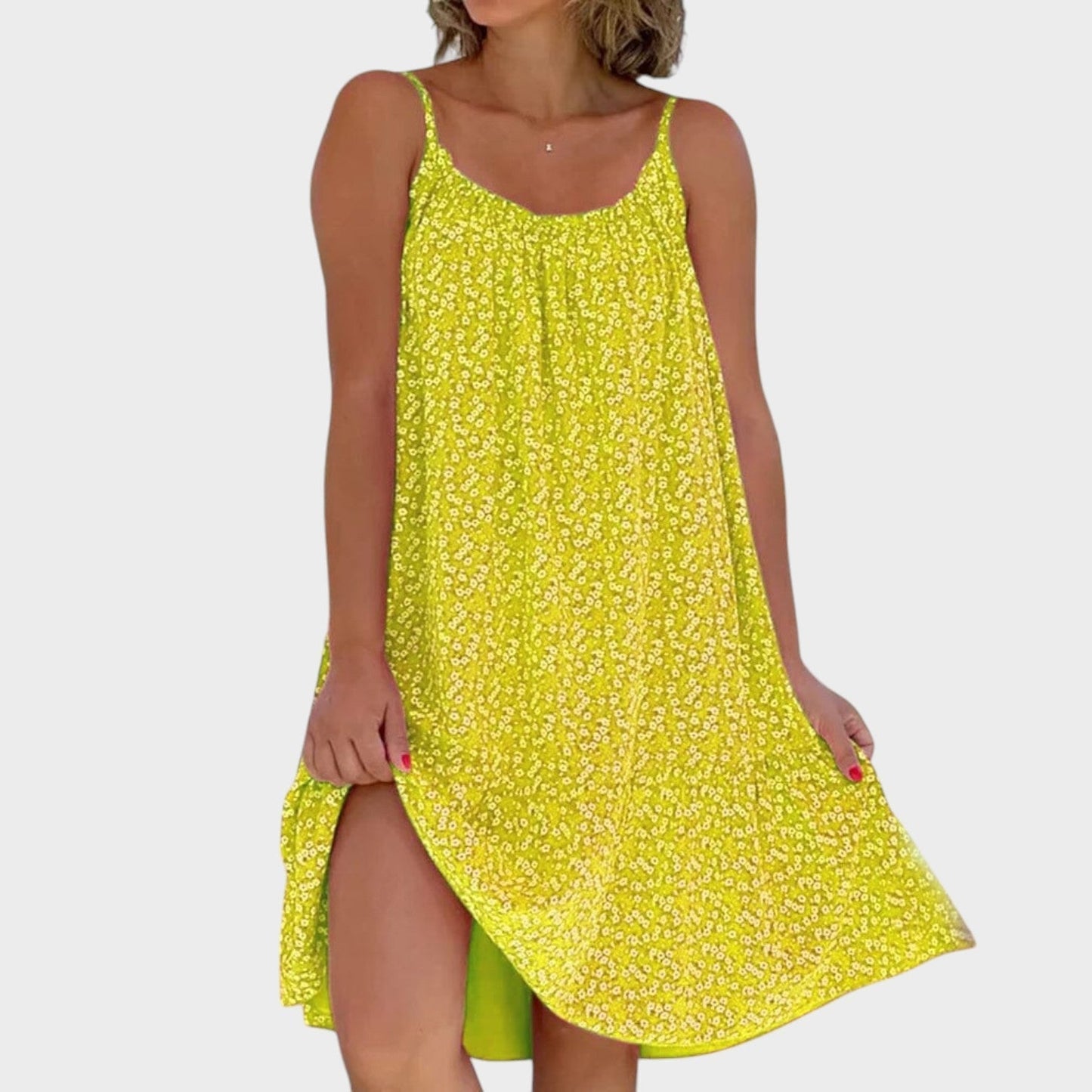 Rita - Vestido floral con tirantes finos