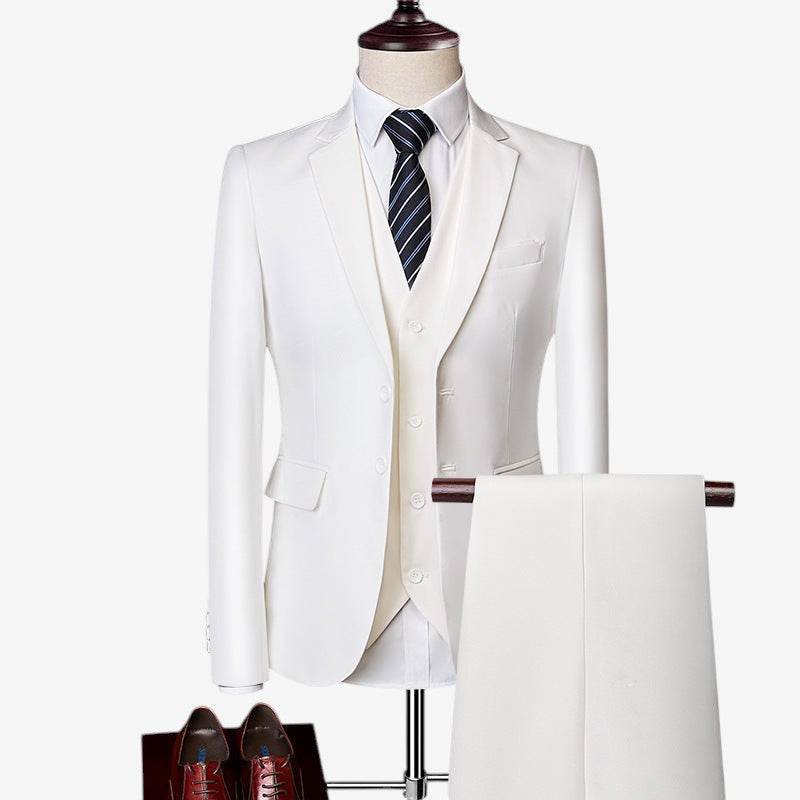 Adam - 3 piece set with blazer, vest and high waist pant