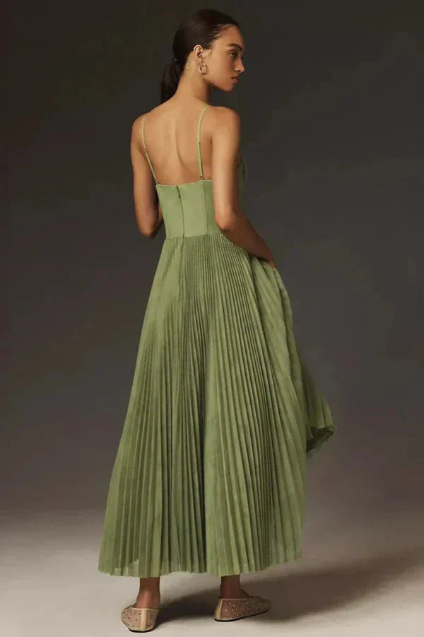 Beatrice | Women’s Pleated Strappy Maxi Dress