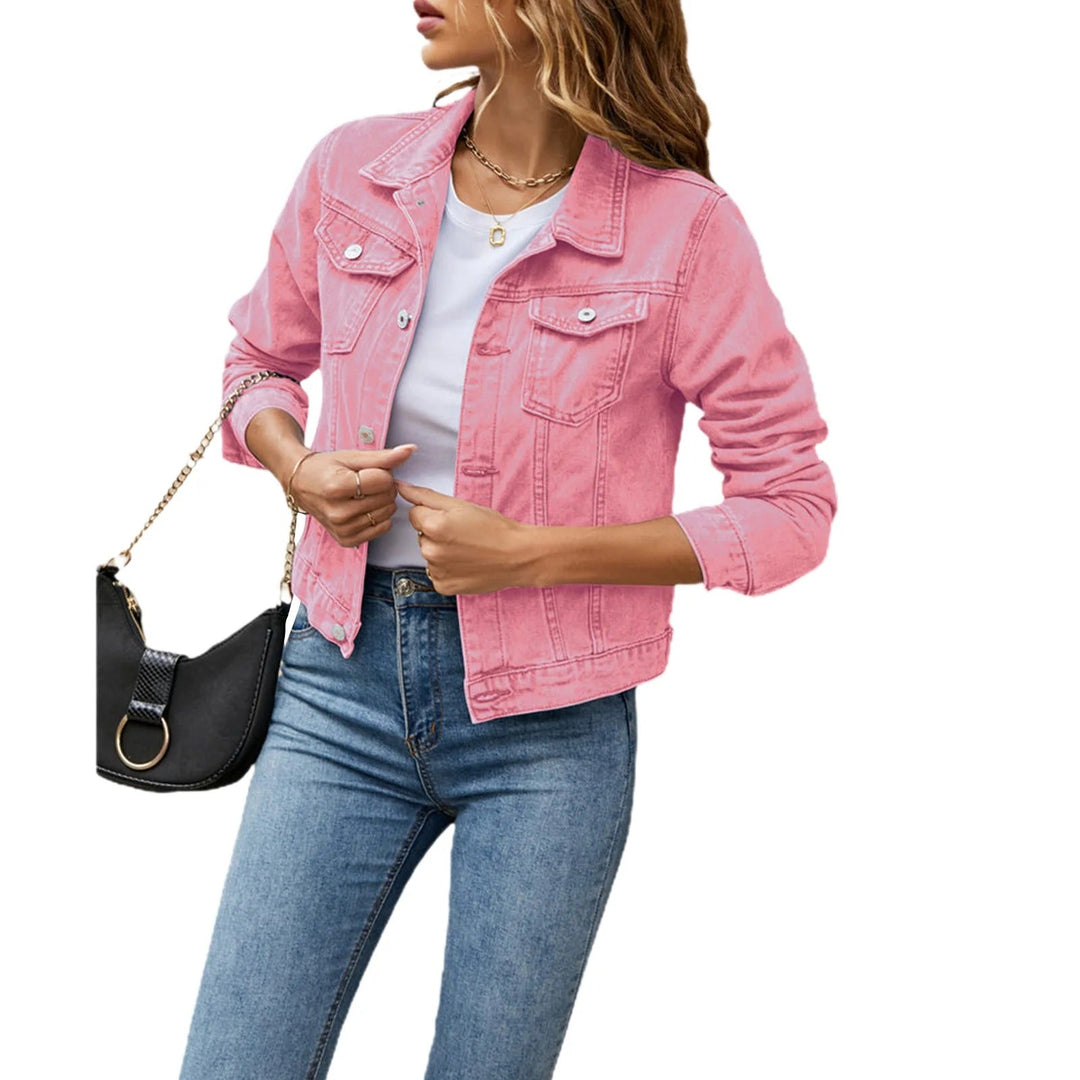 Clara casual denimjakke | Behagelig og alsidig pasform til hverdagsbrug | Perfekt til lag-på-lag og weekendoutfits