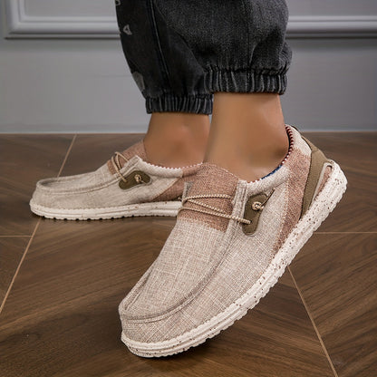Loafix | Canvas Canvas Slip-On Loafers voor heren - Ademend, Slipvrij, Lichtgewicht