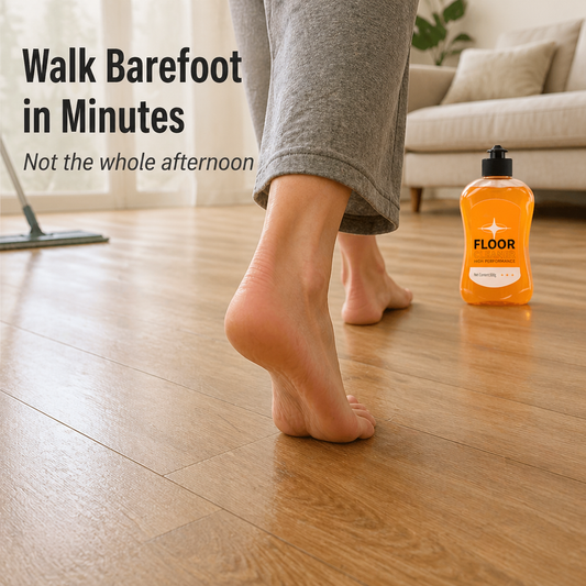 FloorLuxe™ — Mop Wood, Tile, and Bamboo Free of Sticky Chemical Residue