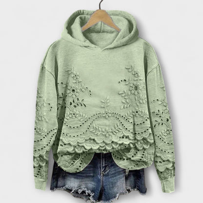 Grace – Vintage Hoodie s cvjetnim uzorkom