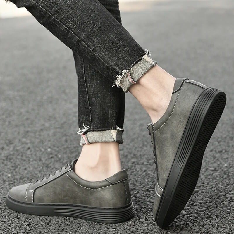 Milanoverdi Hand-Stitched Genuine Italian Leather Sneakers