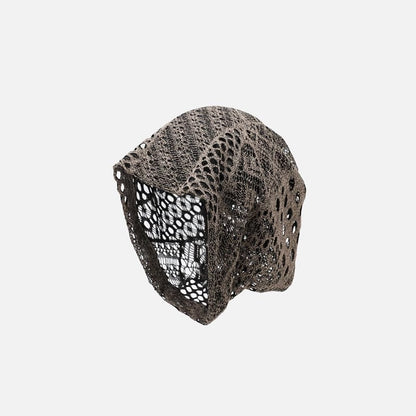 Retro Mesh Hollow Breathable Pile Bucket Hat
