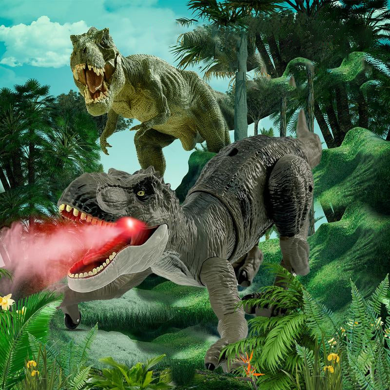 Dinosaurier mit Nebelspray-Funktion – Fernbedienung inklusive