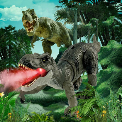Dinosaurier mit Nebelspray-Funktion – Fernbedienung inklusive