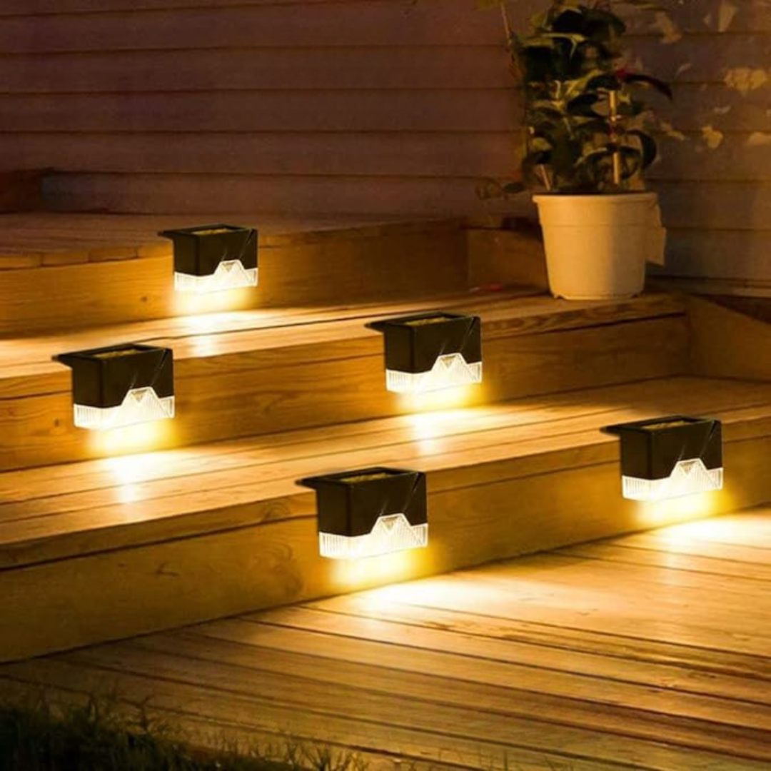 Lucari SolarStep Tuinlamp™ – Zelfklevende Solar verlichting voor Tuin & Trap