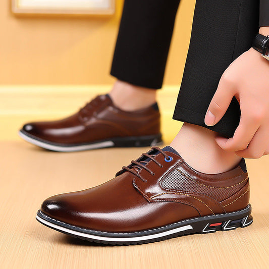 Bradley - Eleganckie formalne skórzane buty dla mężczyzn