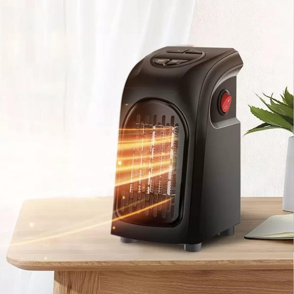 Electric Fan Heater with Thermostat – Compact and Plug-In Design