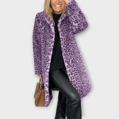 TCF Leopard Coat Fashionable Animal Print Casual Dressy
