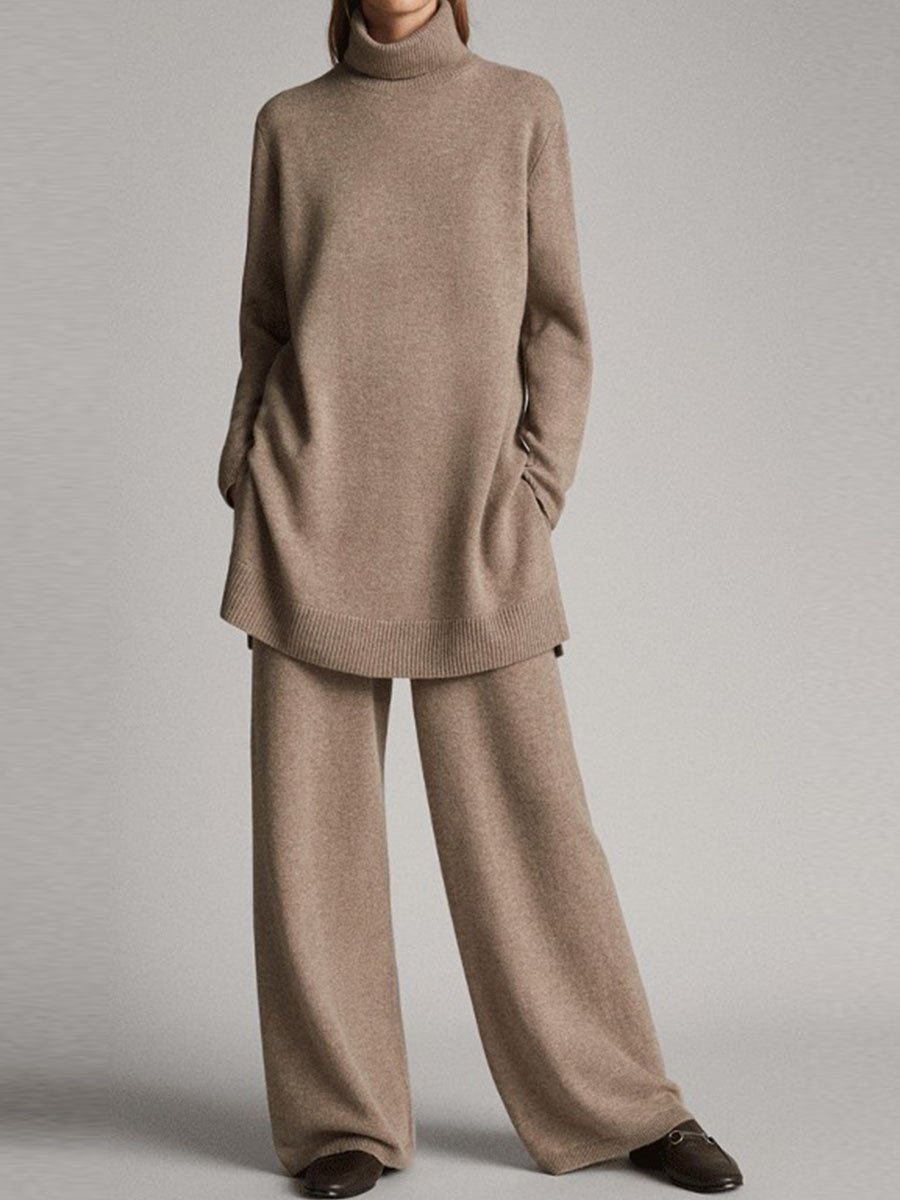 Grace | Women's High Neck Two Piece Lounge Set | Lunarafi