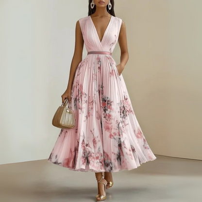 Flowy Sleeveless Summer Maxi Dress
