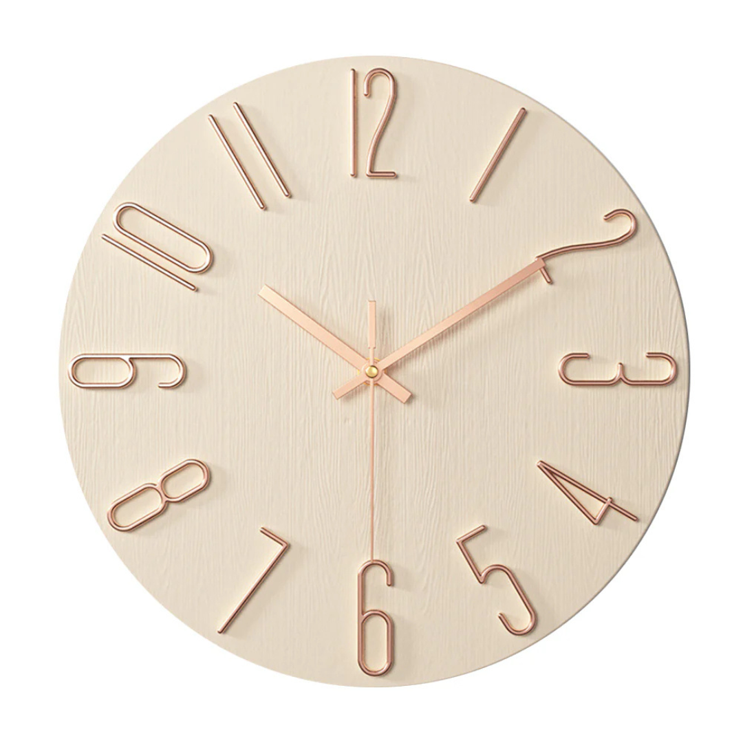 Wall Clock – Minimalist Modern Design with Silent Quartz Movement for Stylish Interiors
