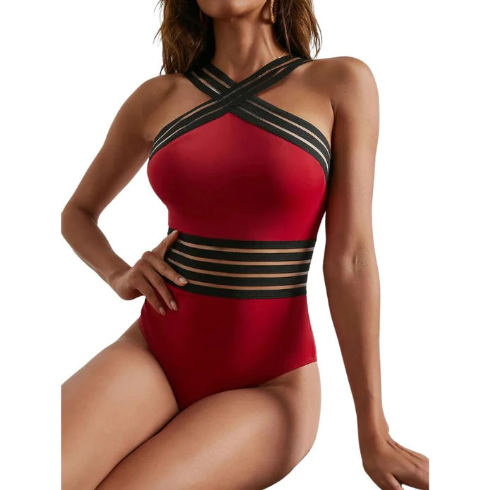 Giada - Maillot de bain une pièce maille ajourée