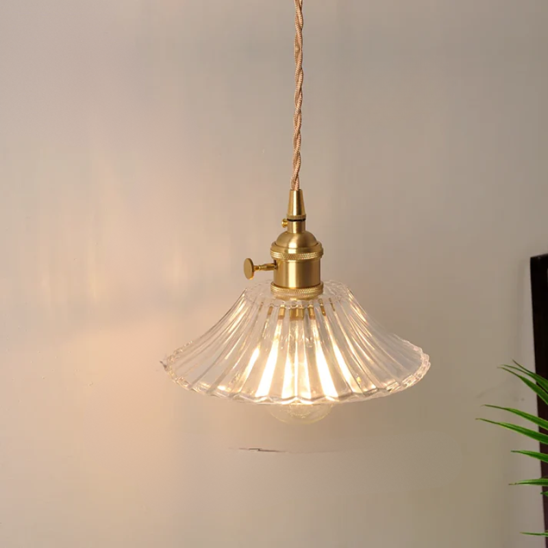 Virelian - Nordic Glas Hanglamp Met Koper