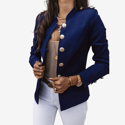 Alana - Long sleeve jacket with button closure