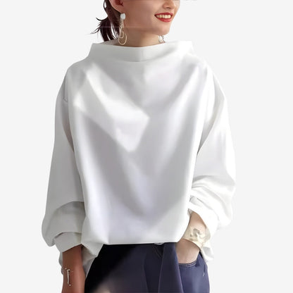 Celeste - Long sleeve oversized sweater with turtleneck