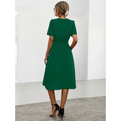 Robe midi Tessa col V tendance