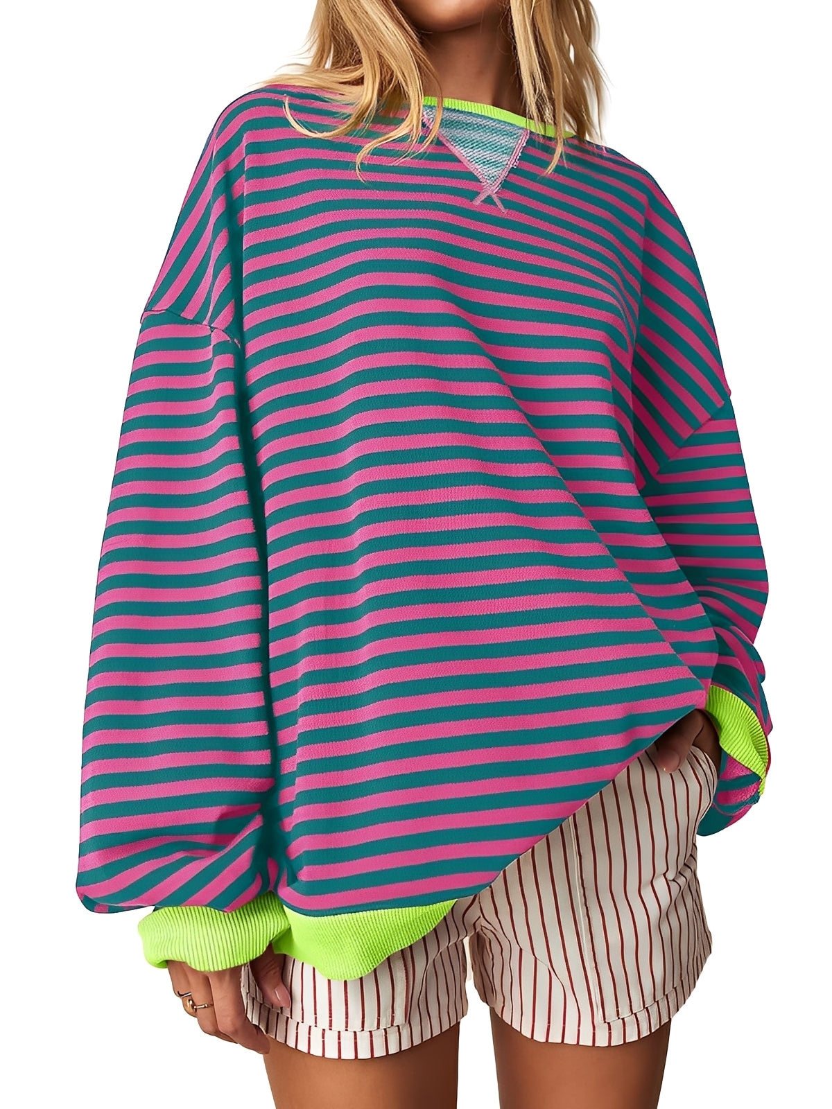 Judelle – Women’s Elegant Striped Jumper