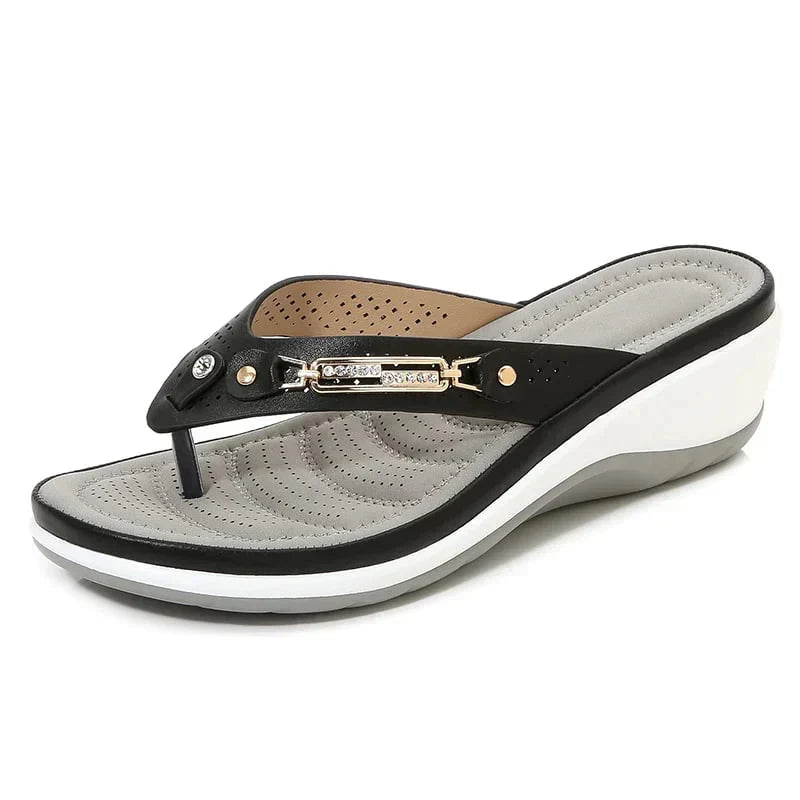 Lagoz Fleur | Orthopedische Dames Slippers met Zachte Zool