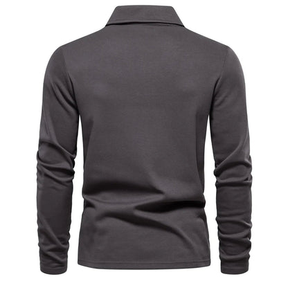 Tom Hollinger | Elegantes Langarm-Poloshirt
