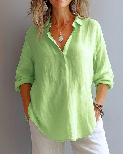 Celeste™ | Elegant hørbluse