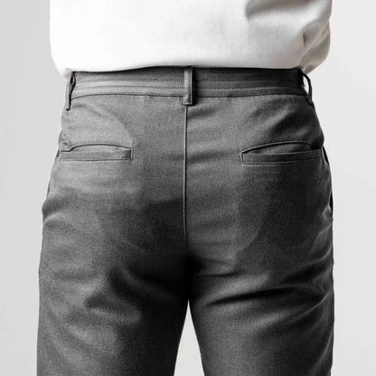 Max – Slim Fit Broeken met Elastische Tailleband en Praktische Zakken