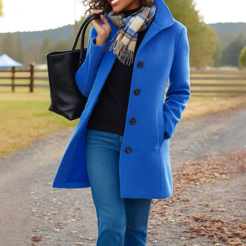 Aubrey | Classic Coat with Buttons for Women | Lunarafi