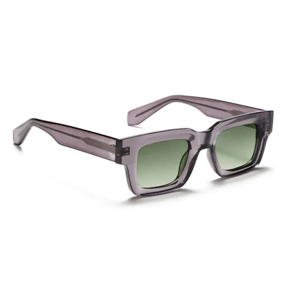 Lunettes de soleil carrées monture épaisse protection UV400 verres TAC unisexe