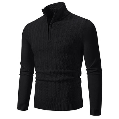 Fabrizio – Stilvoller Zopfmuster Strickpullover Für Herren