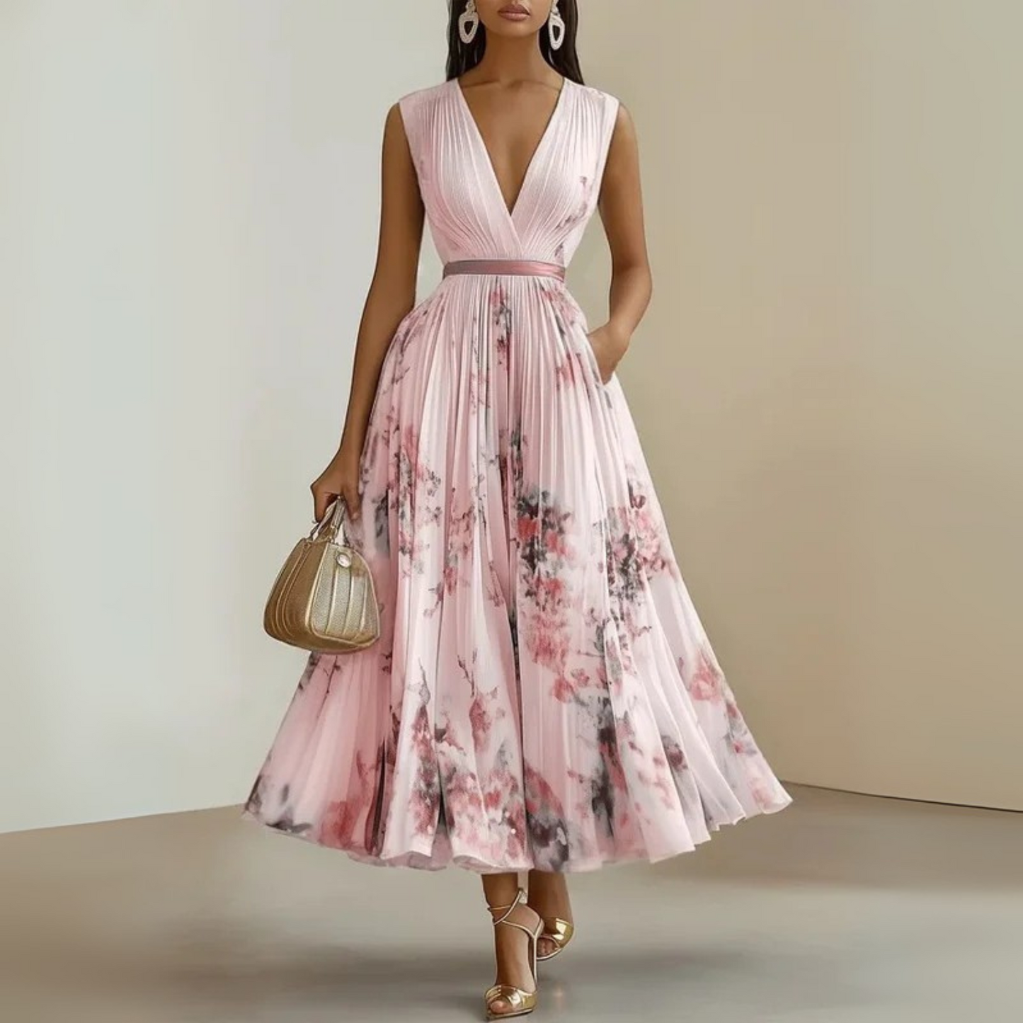 Jasmine | Women’s Flowy Sleeveless Summer Maxi Dress
