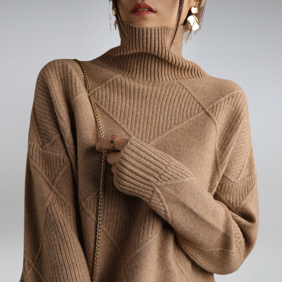 Weicher Damen Rollkragenpullover – Bequem, Warm & Elegant
