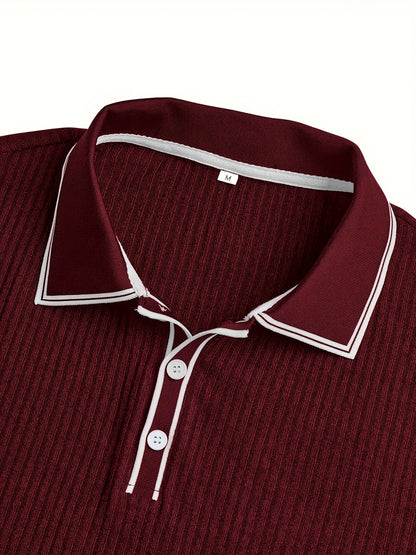 Herre polo-shirt med korte ærmer – Komfortabel og stilfuld til sommeren