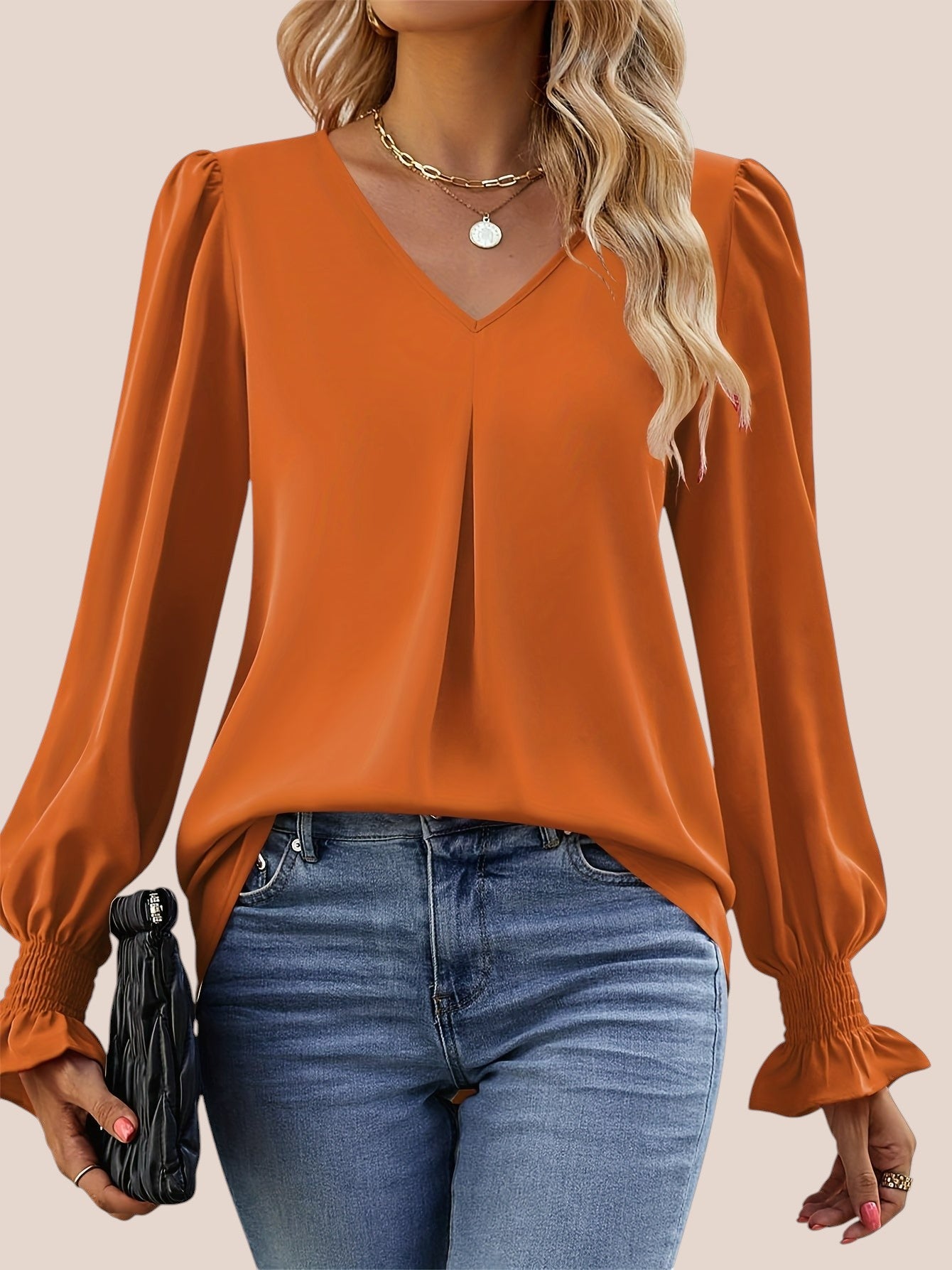 Mira - Blusa Elegante con Escote en V