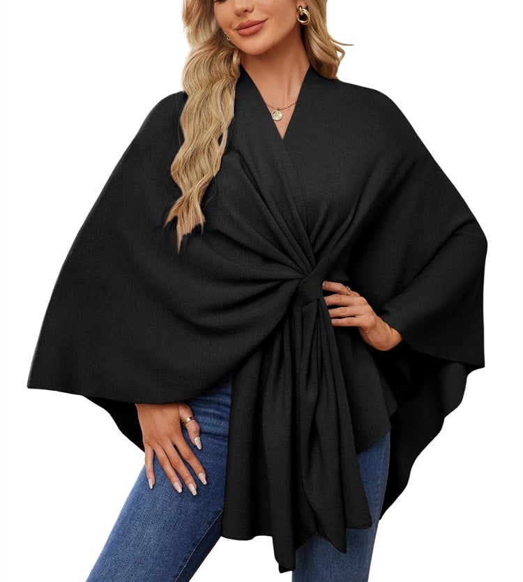 50% OFF | Soft, elegant shawl poncho for cozy, chic layering