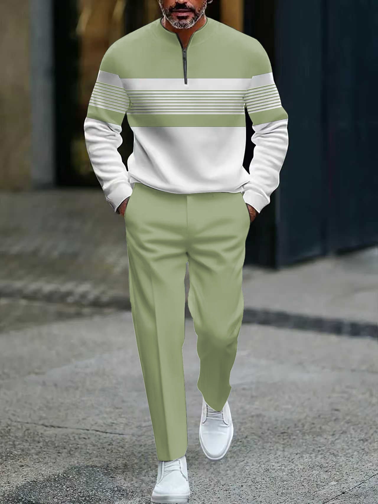 Jose | Conjunto de hombre: jersey con estampado gráfico y pantalón