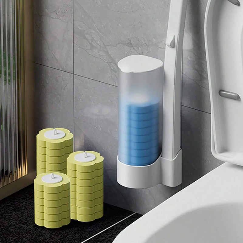 PureScrub – Hygienische, berührungsfreie Toilettenreinigung mit frischen Schwammköpfen
