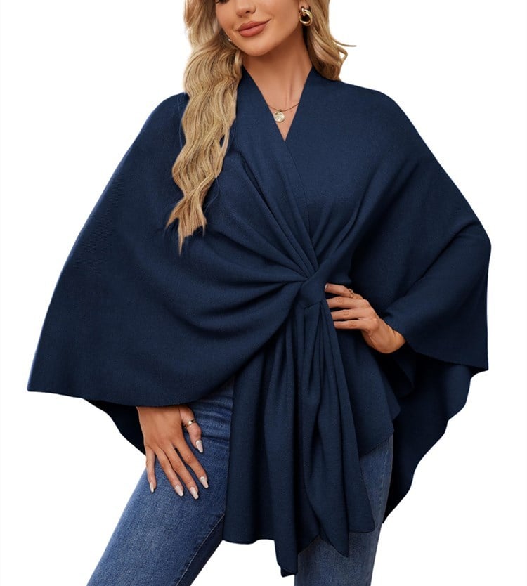50% OFF | Soft, elegant shawl poncho for cozy, chic layering