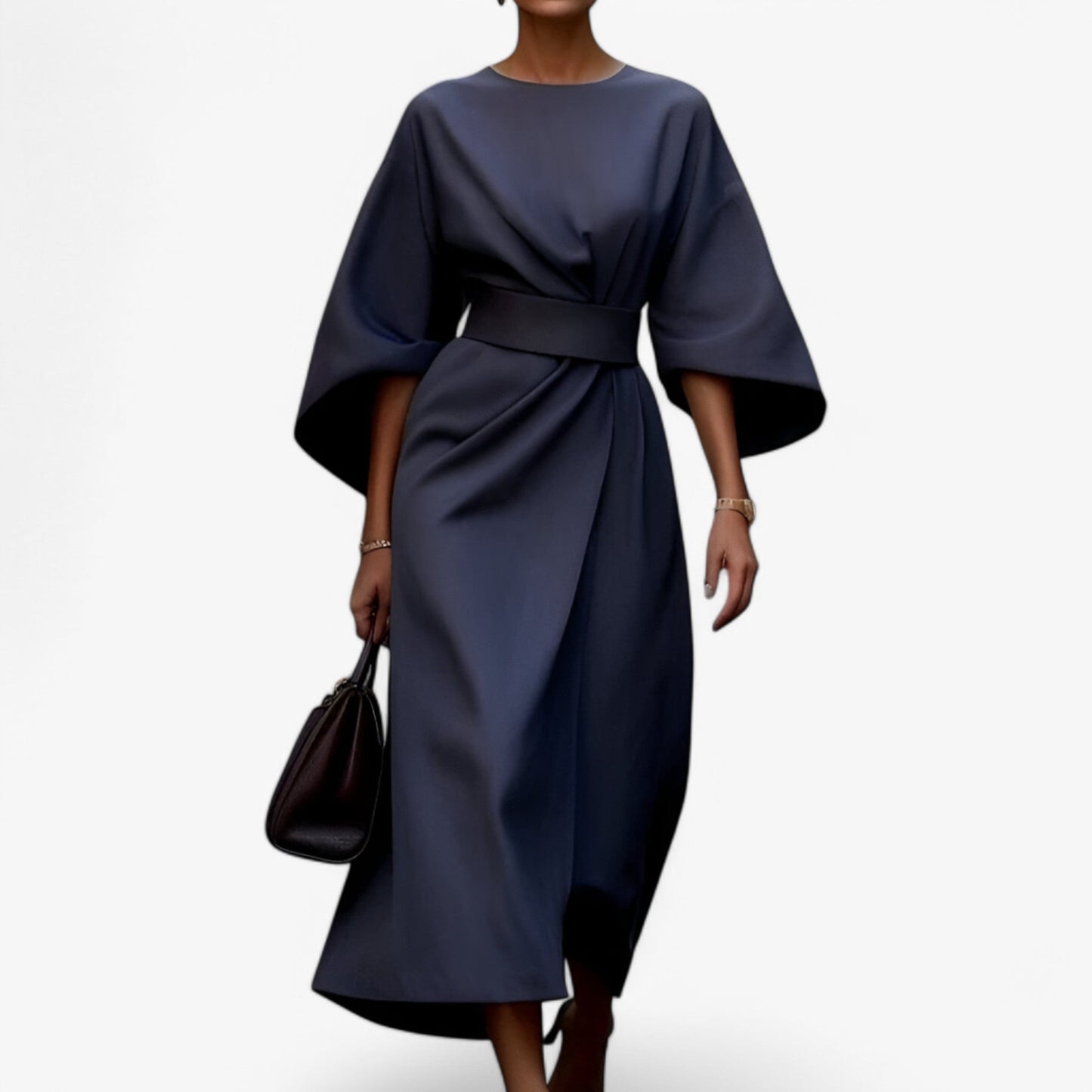Asymmetrisches Kleid mit modernem und elegantem Schnitt Damen