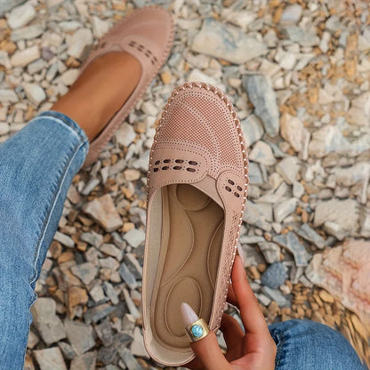 Abigail | Women’s Perforated Comfort Slip On Loafers